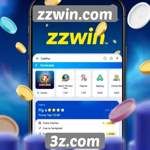 Plataforma zzwin.com é acessível em dispositivos móveis